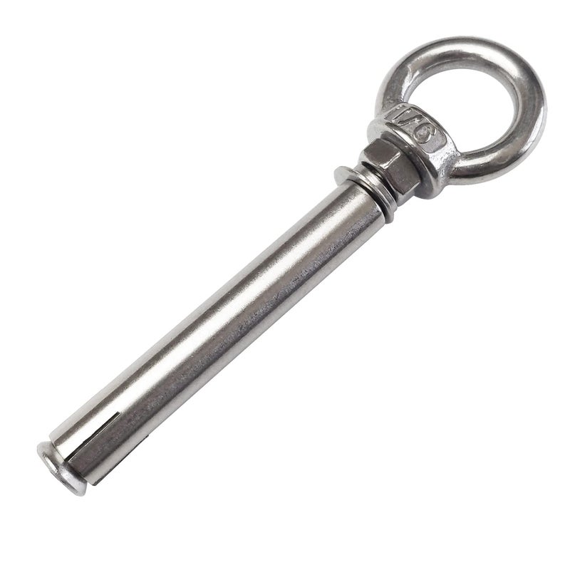 JENSWILL Expansion Bolts Anchor Bolt 5 Pack M6*80mm 304 Stainless Steel Expansion Screws Bolts Eyes Ring Fastener Wall Concrete - Image 2